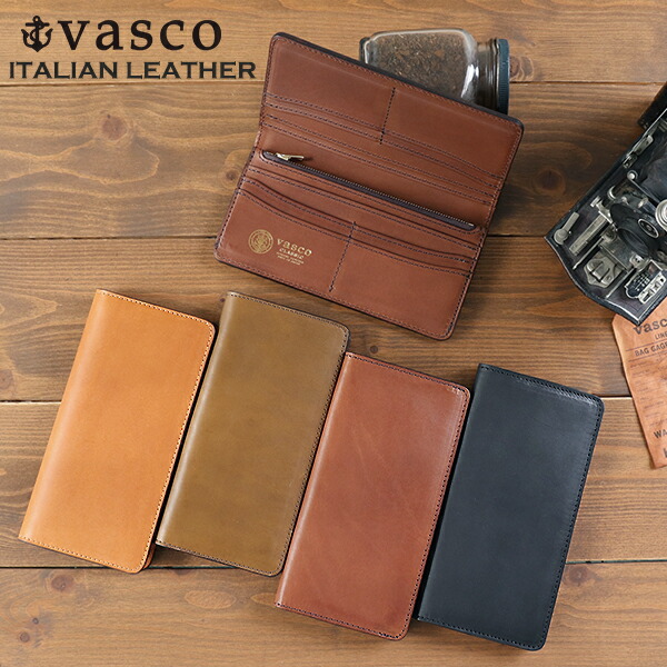 楽天市場】ヴァスコ LEATHER LONG WALLET ITALIAN LEATHER 3 COLORS