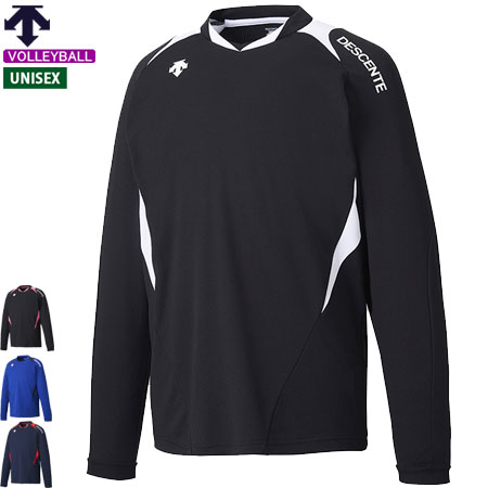 楽天市場】デサント バレーボール 練習着 長袖シャツ ゲームシャツ