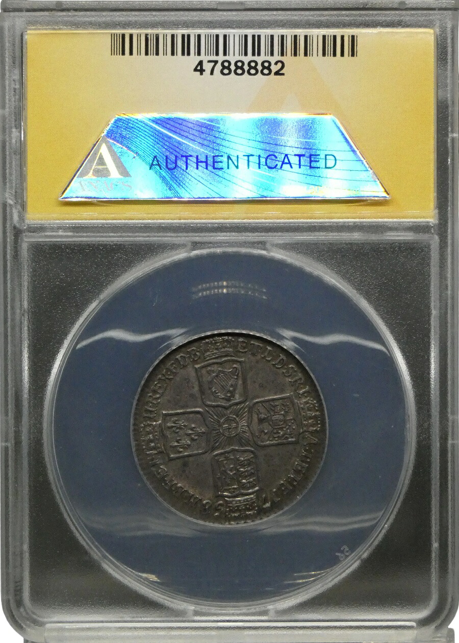 楽天市場】ANACS AU55 シリング銀貨 ジョージ二世 銀貨 ANACS鑑定 1758