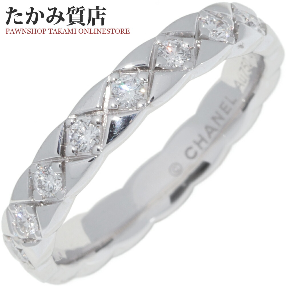 楽天市場】シャネル 指輪 K18WG ダイヤ18P(0.34ct) ココクラッシュ