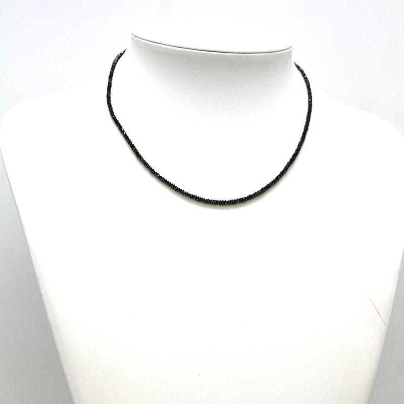 楽天市場】k18 wg ブラックダイヤモンド ネックレスの通販