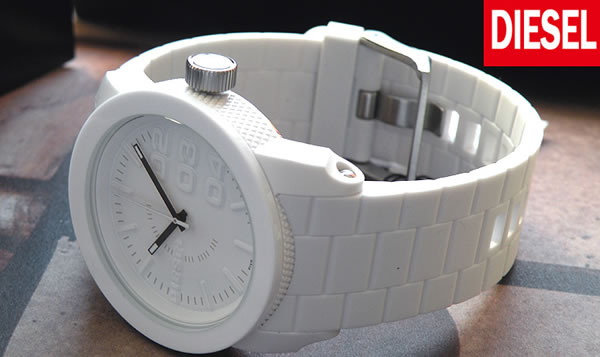楽天市場】DIESEL ディーゼル 時計 アナログ DZ1436 ホワイト 白