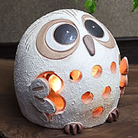 楽天市場】【ポイント10倍】信楽焼ふくろう照明！幸せを呼ぶフクロウ