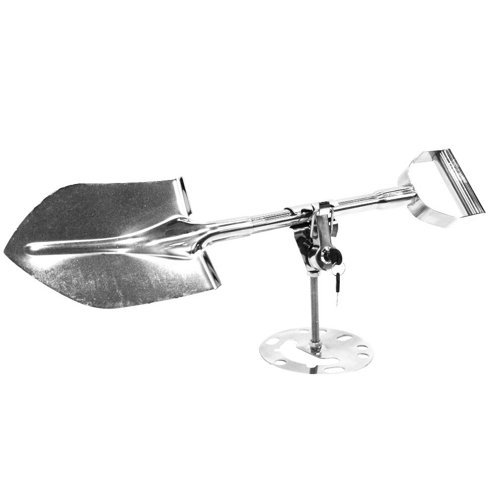 楽天市場】ステンレス 製 背面 スコップ ホルダー 鍵付 ジムニー 等