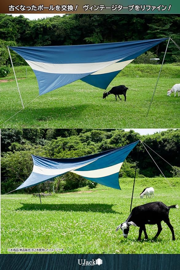 楽天市場】UJack(ユージャック) カーボンポール タープポール テント