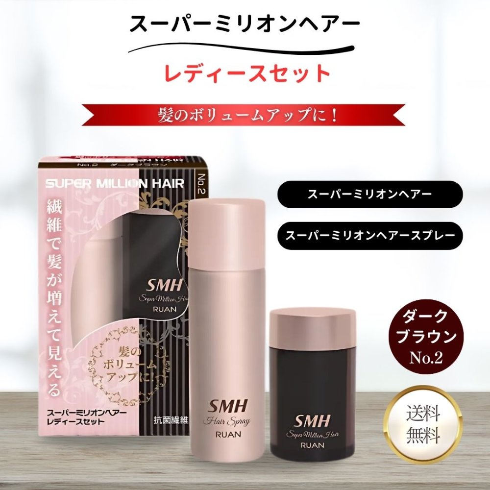 楽天市場】スーパーミリオンヘアー レディースセット ダークブラウン