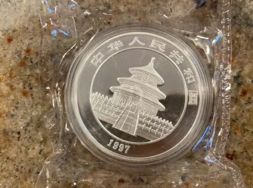 楽天市場】1997 1オンス 10元中国銀パンダコインBUスモールデイト