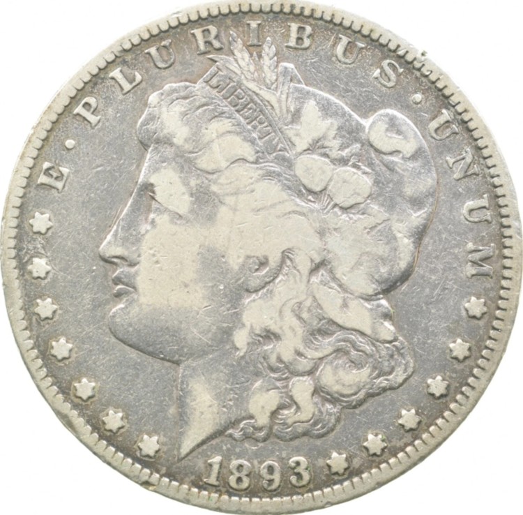 1893-CC モルガン銀貨 *3629