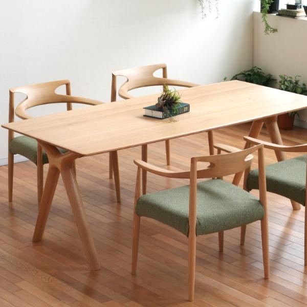 楽天市場】ダイニングテーブル 日本製 国産家具 オーク無垢 高級家具