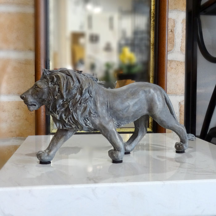 楽天市場】ライオンの置物 置物 ライオン アニマル雑貨 動物 百獣の王