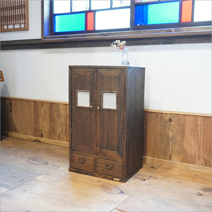 楽天市場】木製 昭和レトロ ミニチェスト アンティーク 日本製 小物