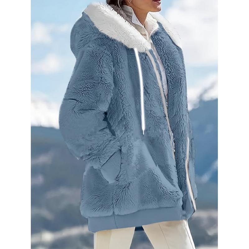 楽天市場】アウター レディース フード付き もこもこ ボアジャケット