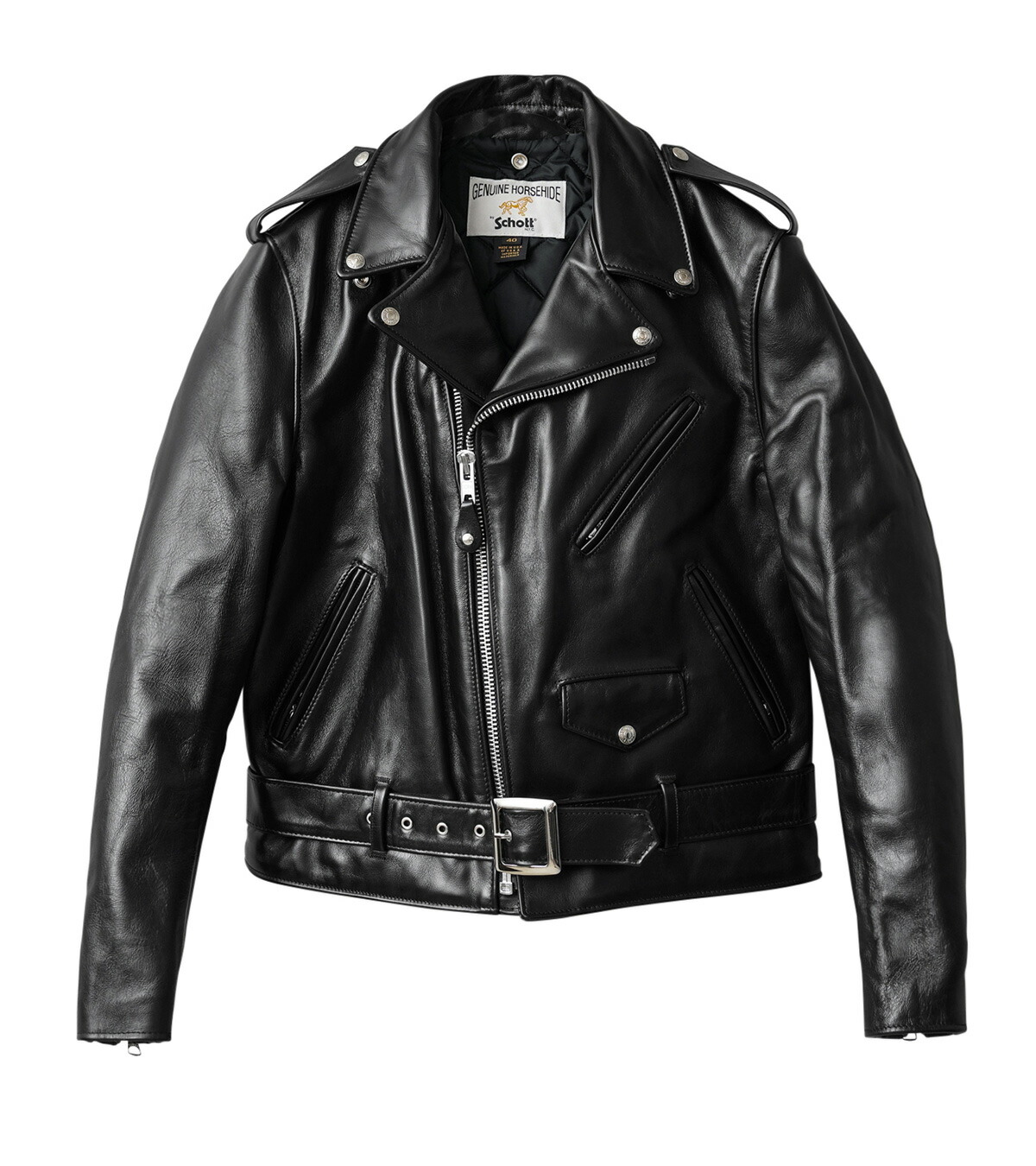 楽天市場】schott ダブルライダースジャケット 42の通販