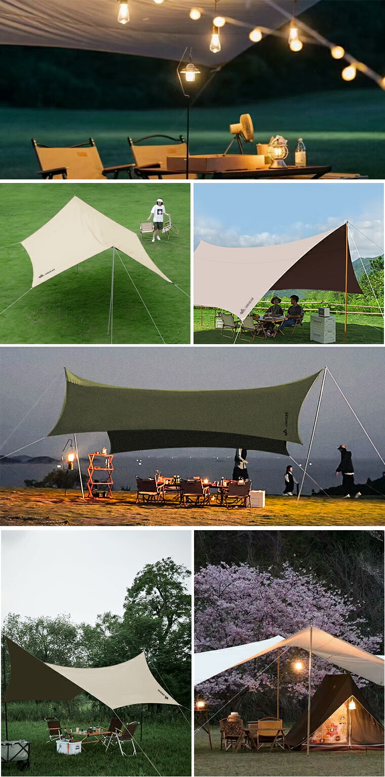 楽天市場】ヘキサタープ tcタープテント 防水 ポリコットン 軽量 防水