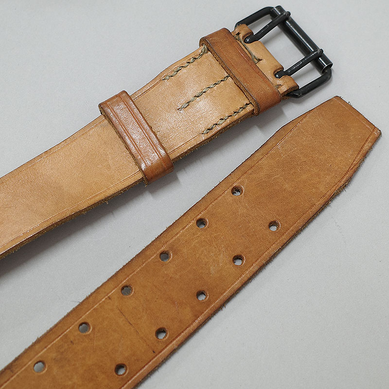 楽天市場】フランス軍 レザーベルト 2ピンバックル ブラウン デッド