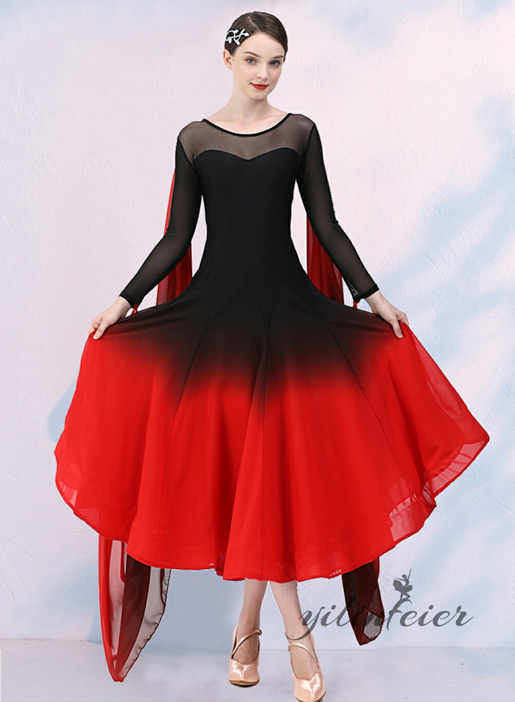 楽天市場】社交ダンス衣装 ドレス ダンスドレス レディース オーダー