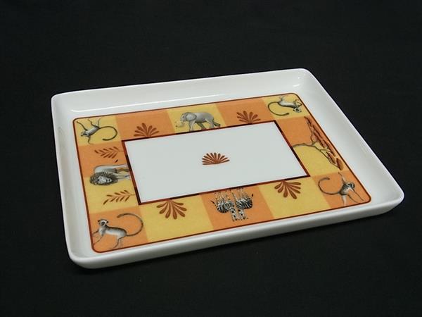 楽天市場】□極美品□ HERMES エルメス アフリカ スクエアプレート