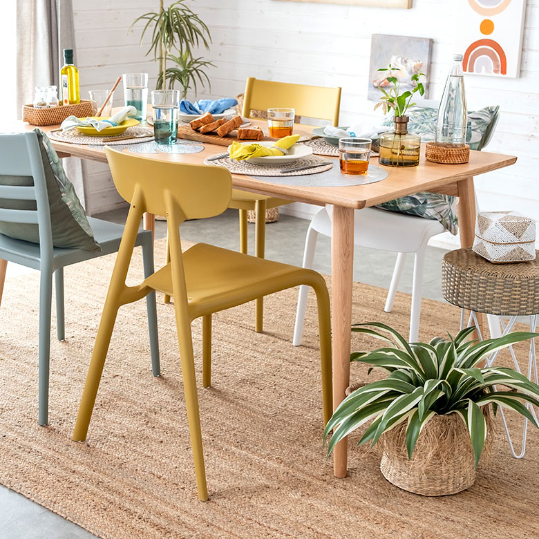 楽天市場】ダイニングチェア PP プラスチック W 49 D 53.5 H 79.5