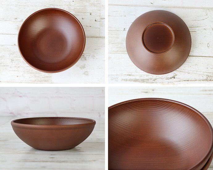 楽天市場】【2個set】 お洒落な木目調 サラダボウル 径15.3cm 500ml