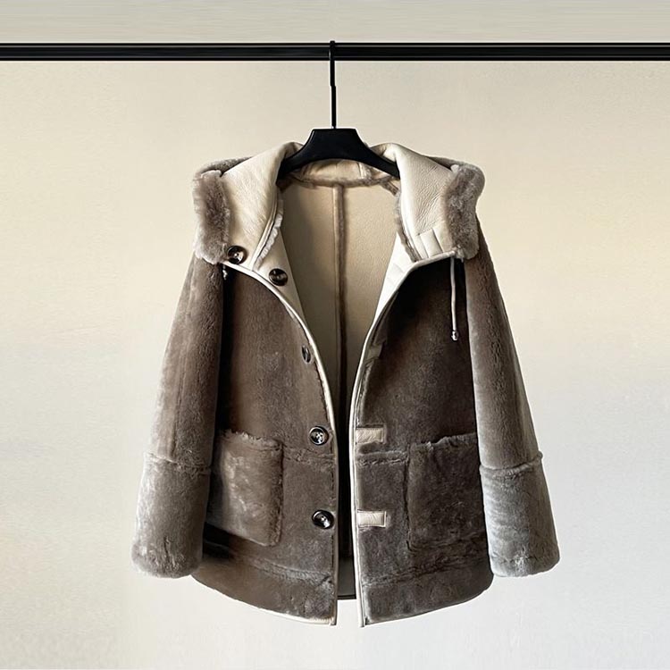 楽天市場】ジャケット コート ラムムートン フード レディース 冬