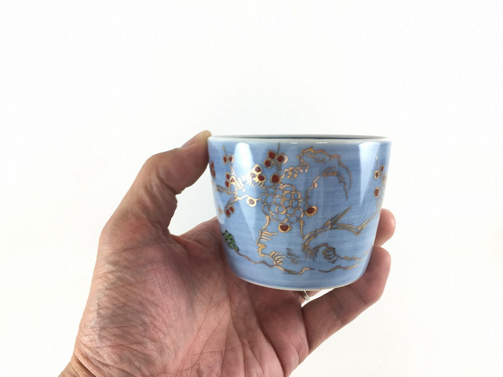 錦瑠璃地梅文 蕎麦猪口 9cm 有田焼(j.R) — 佐賀有田 ギャラリーつじ信