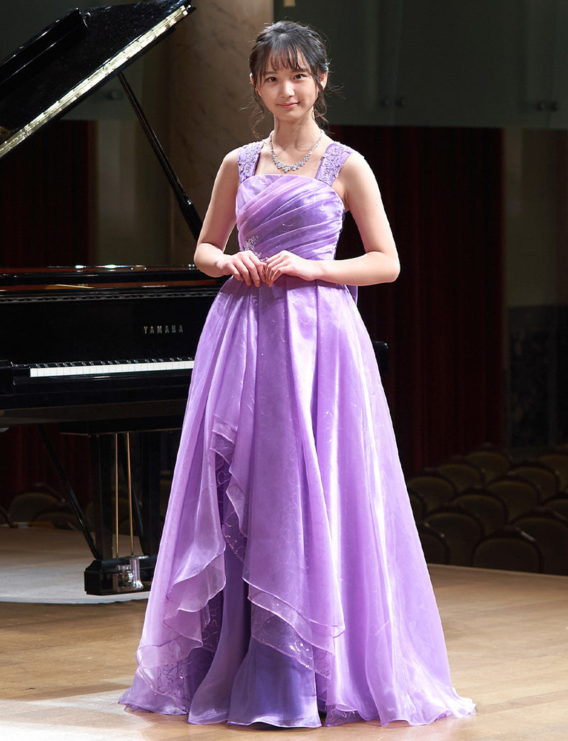 演奏会ドレス ラベンダー コンクールドレス・発表会にお薦めジュニア