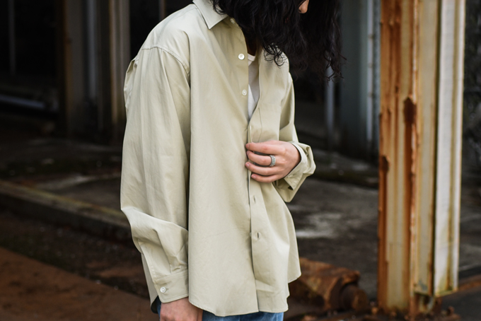 AURALEE -Washed Finx Twill Big Shirts- | twelve blog