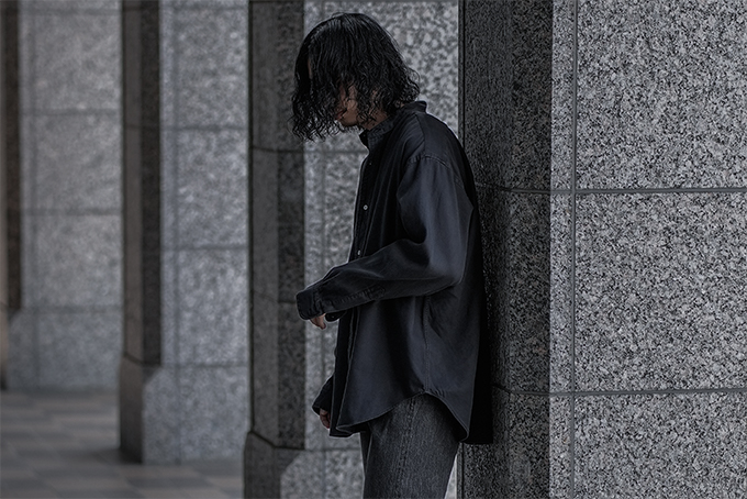A.PRESSE -Band Collar Shirt, Washed Denim Pants- | twelve blog