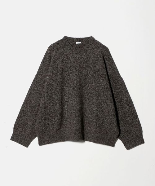 SEEALL＞CREW NECK SWEATER MELANGE/メランジ クルーネックセーター