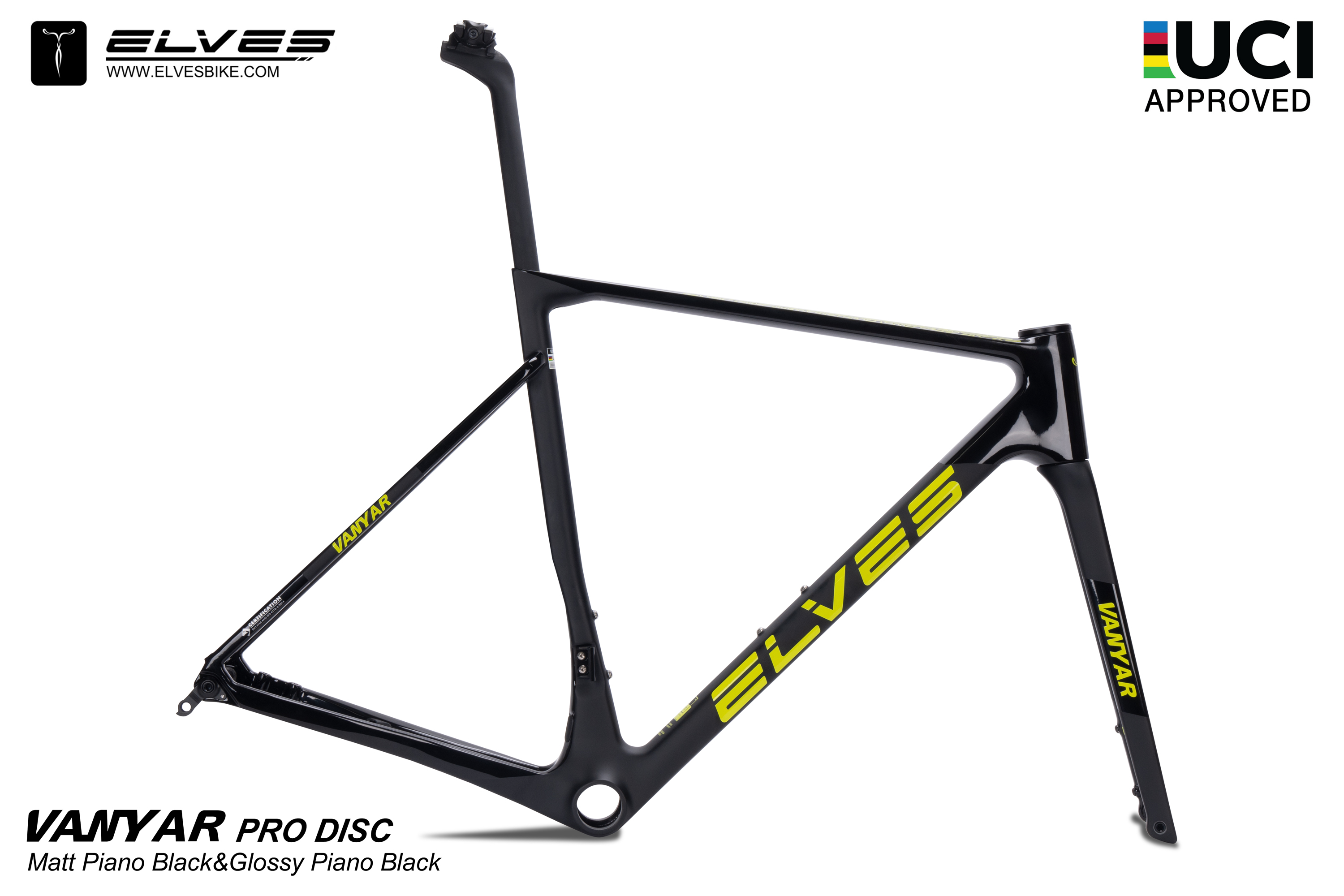 UCI Approved, ELVES Vanyar Pro Disc Road Framesets, Superlight