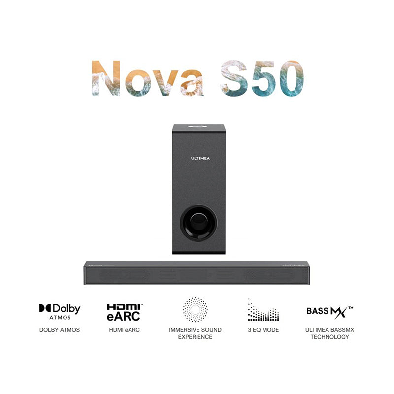 Ultimea Nova S50 Soundbar Dolby Atmos 2.1 Channel UK - WhatGeek
