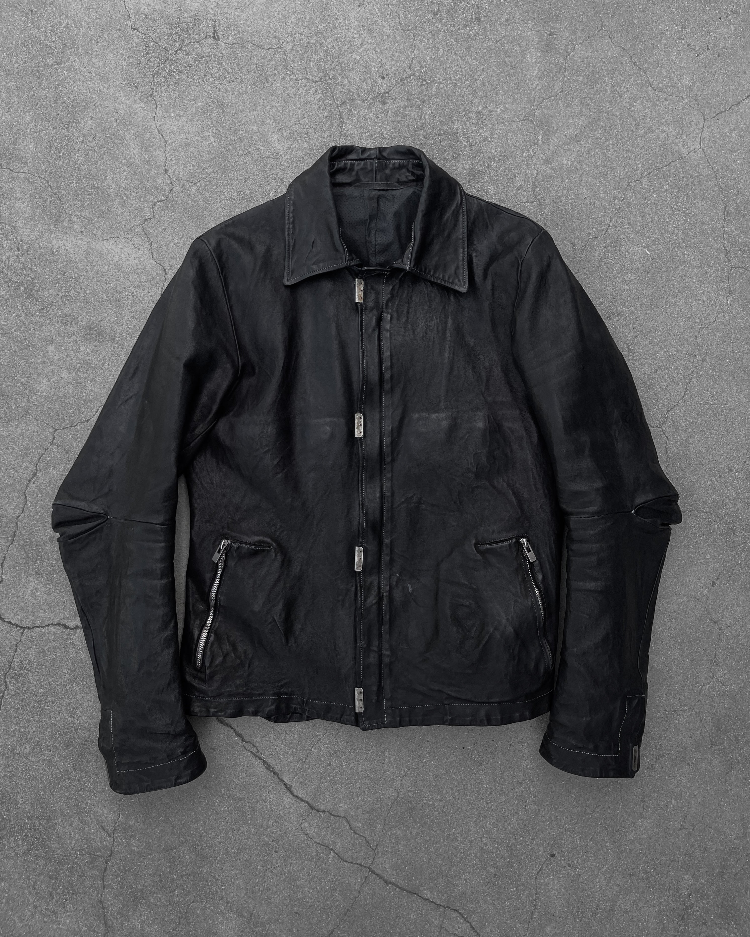 CAROL CHRISTIAN POELL KANGAROO LEATHER SCARSTITCH JACKET – UNSOUND