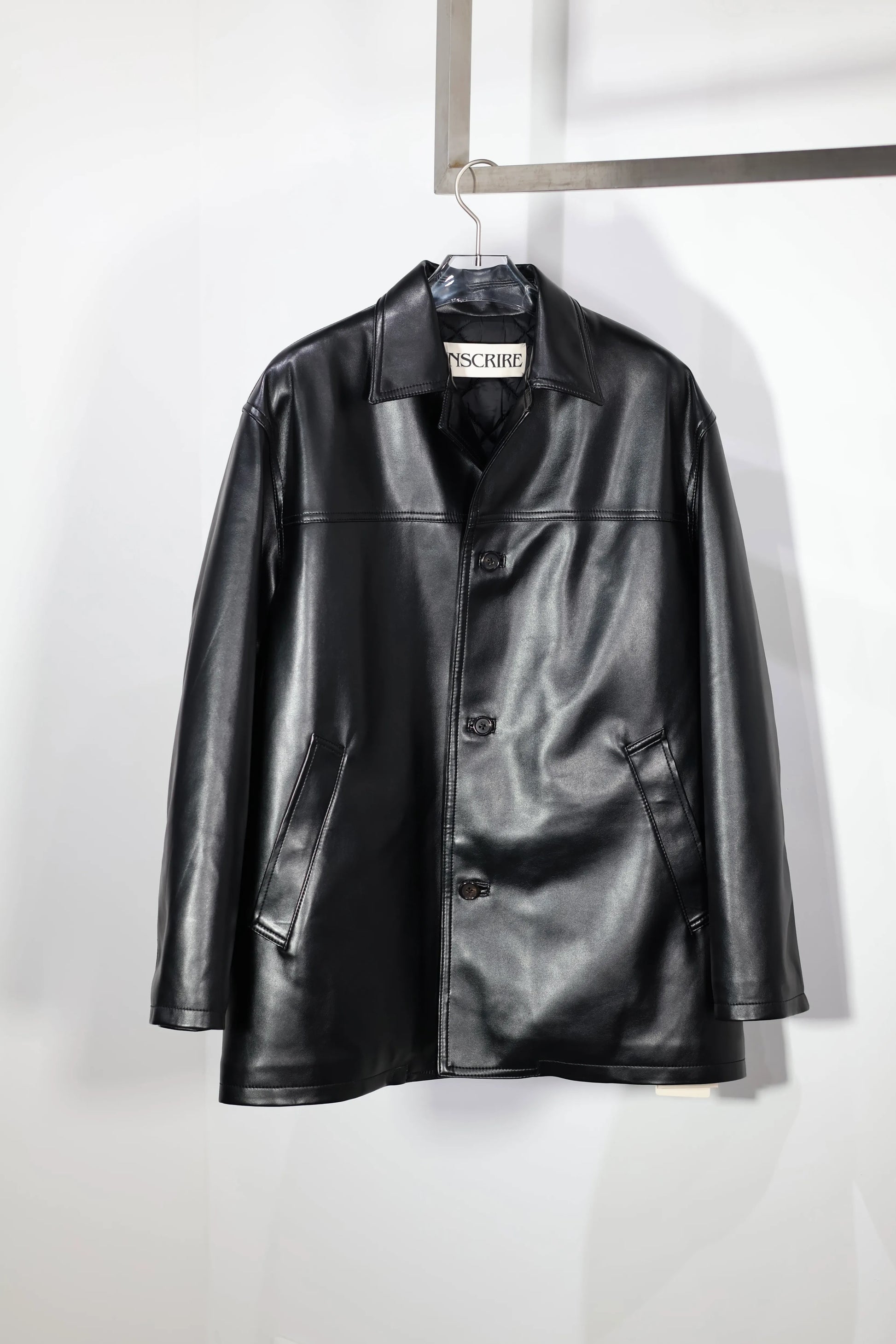 INSCRIRE - Leather Jacket - BLACK – un
