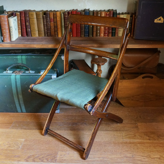 アンティーク フォールディングチェア 折りたたみ（uoc1074