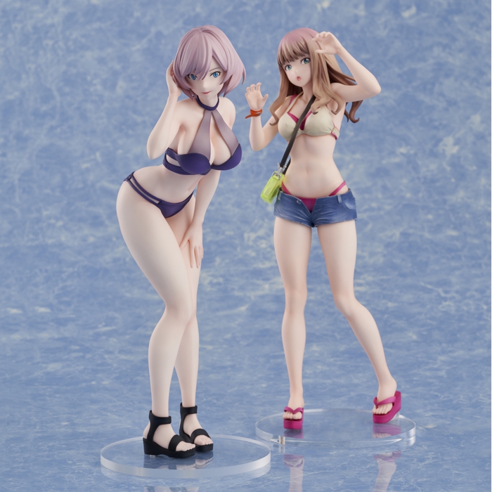 締め切り間近!!『SSSS.DYNAZENON』より南 夢芽とムジナが水着姿で立体