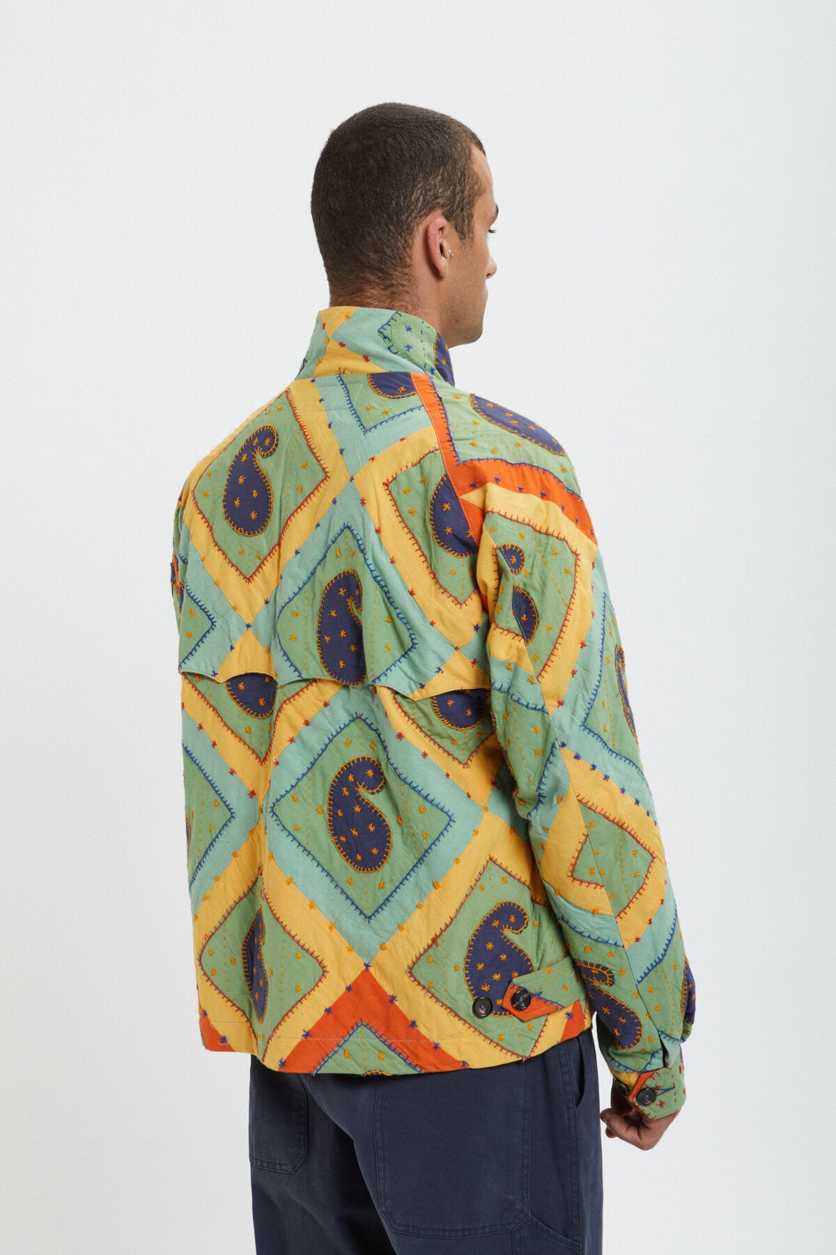 Kartik Research x Baracuta Paisley G4 Jacket Turquoise Blue | Baracuta