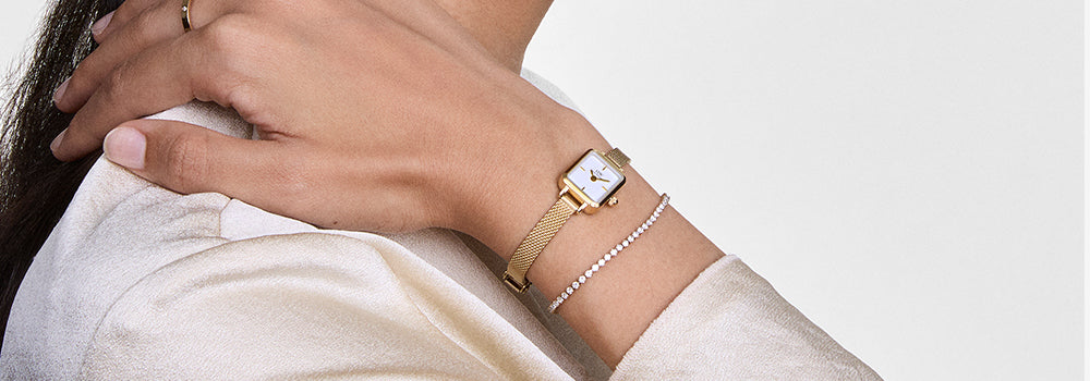 Quadro Mini Collection - Rose Gold Petite Watches | DW US