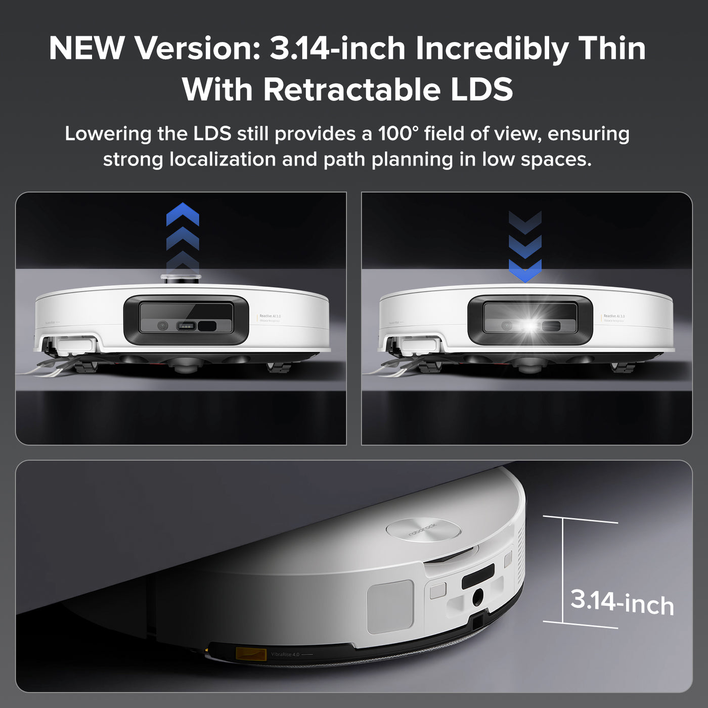 Roborock Saros 10 Robot Vacuum with Dual Anti-tangle System