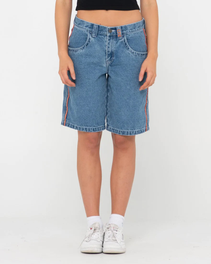 FLIP MOMMY LOW RISE WIDE LEG DENIM SHORT | Rusty USA