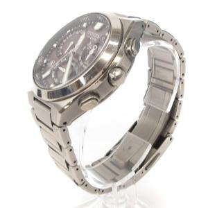 ATTESA Eco-Drive 腕時計 電波ソーラー クロノグラフ デイト E610