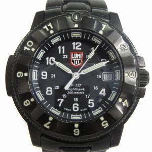 F-117 ナイトホーク 腕時計 アナログ デイト 3400-200 ブラック