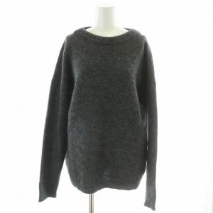 DRAMATIC MOH PAW15 ニット セーター モヘヤ混 ウール混 グレー（2025