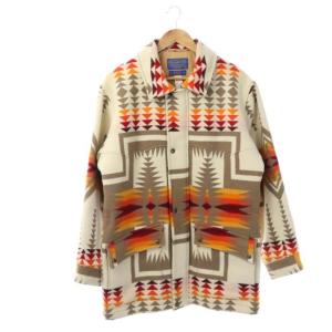 Thinsulate 3Mネイティブ柄ブランケットコート ミドル丈 アウター