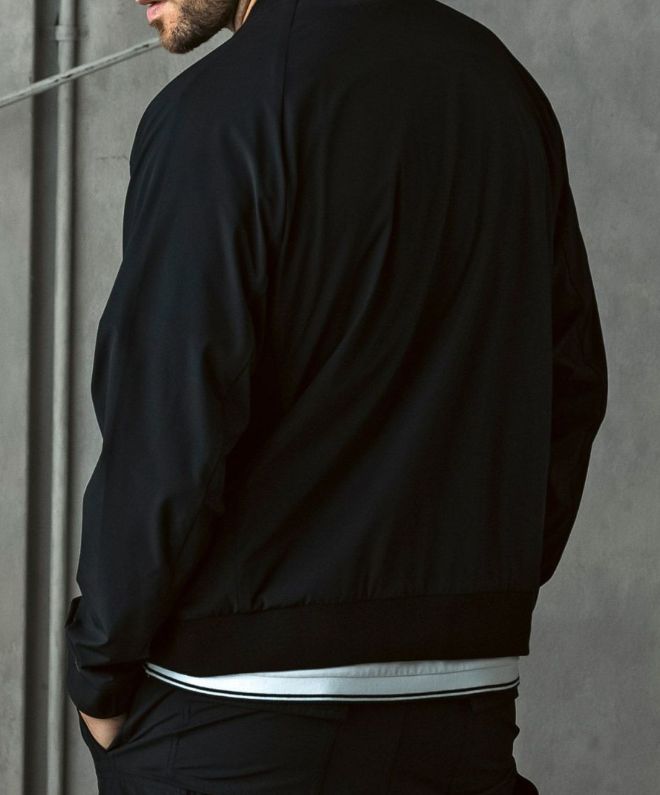 1PIU1UGUALE3 RELAX - 接触冷感グレンチェックナイロンブルゾン