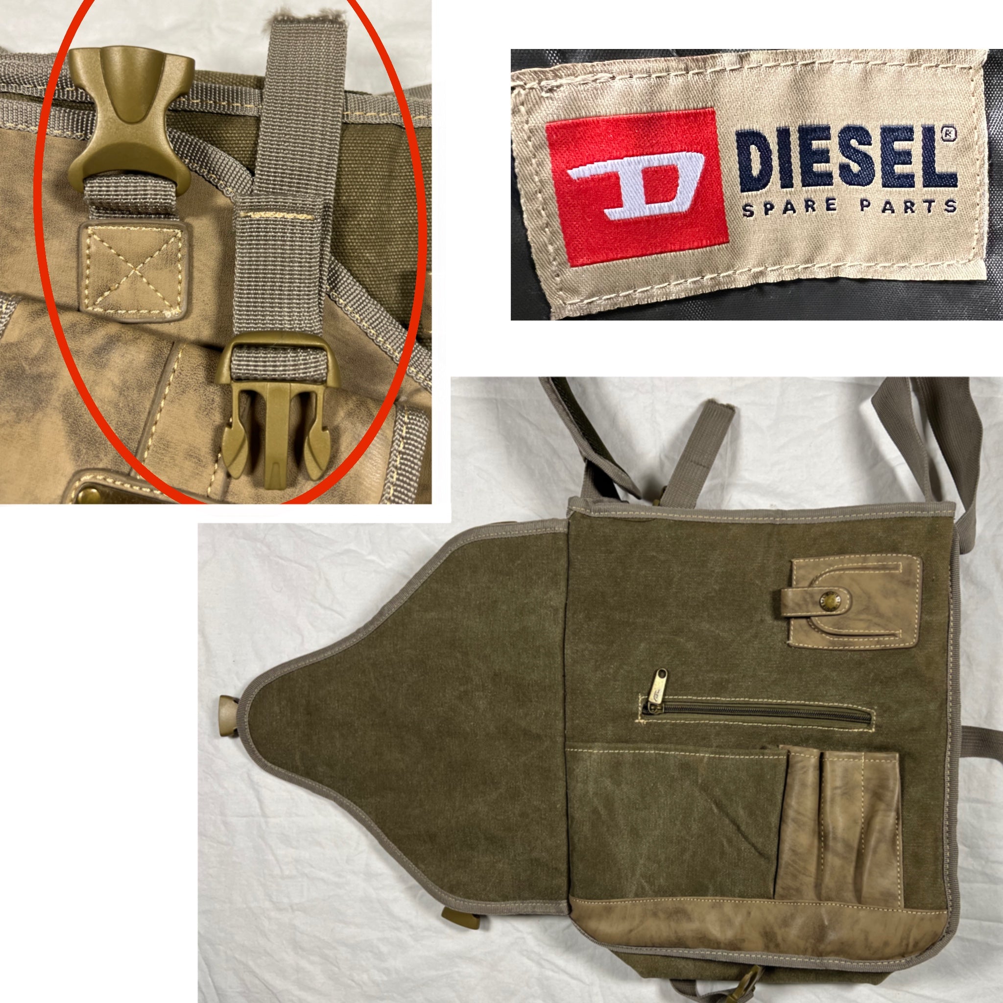 Y2K Rare Archive Diesel Bag Tactical Utility Gorpcore Cyber
