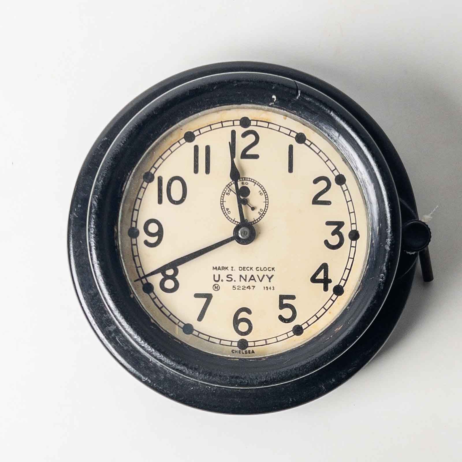 WW2 US NAVY MARK1 DECK CLOCK 1943'S – WANDERER