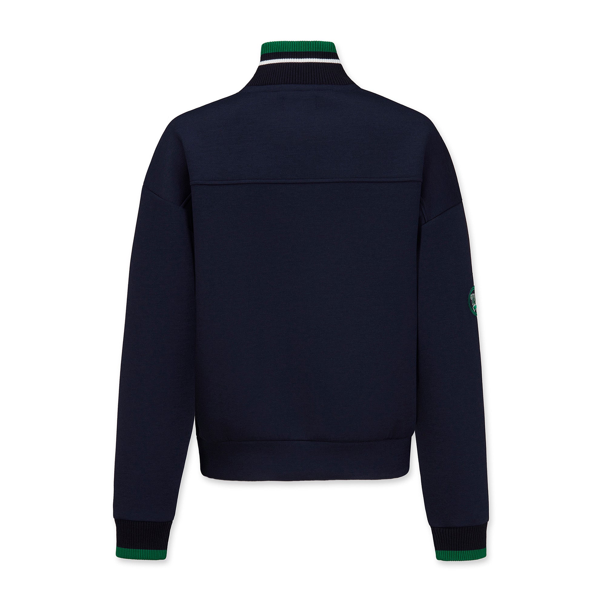 WOMEN ダンボールニットスポーティーハーフジップ ネイビー