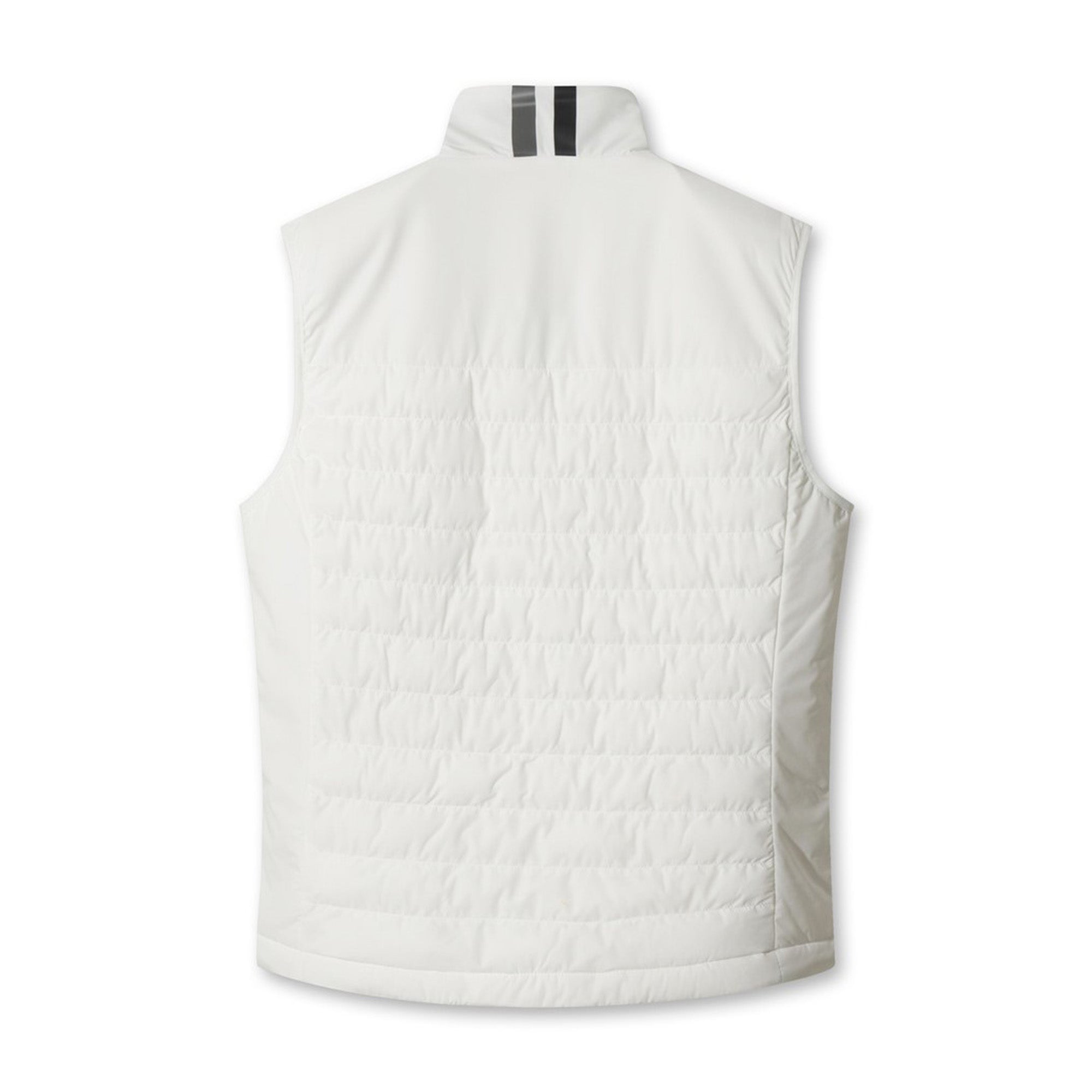 MEN パデッドフルジップベスト ホワイト