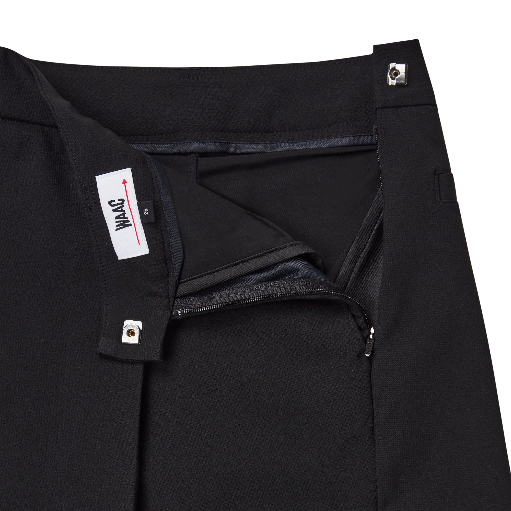 WOMEN タックプリーツスカート ブラック