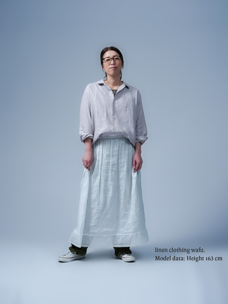 リネンシャツ】程よいヌケ感ほしい方必見！ リネン オープンカラー